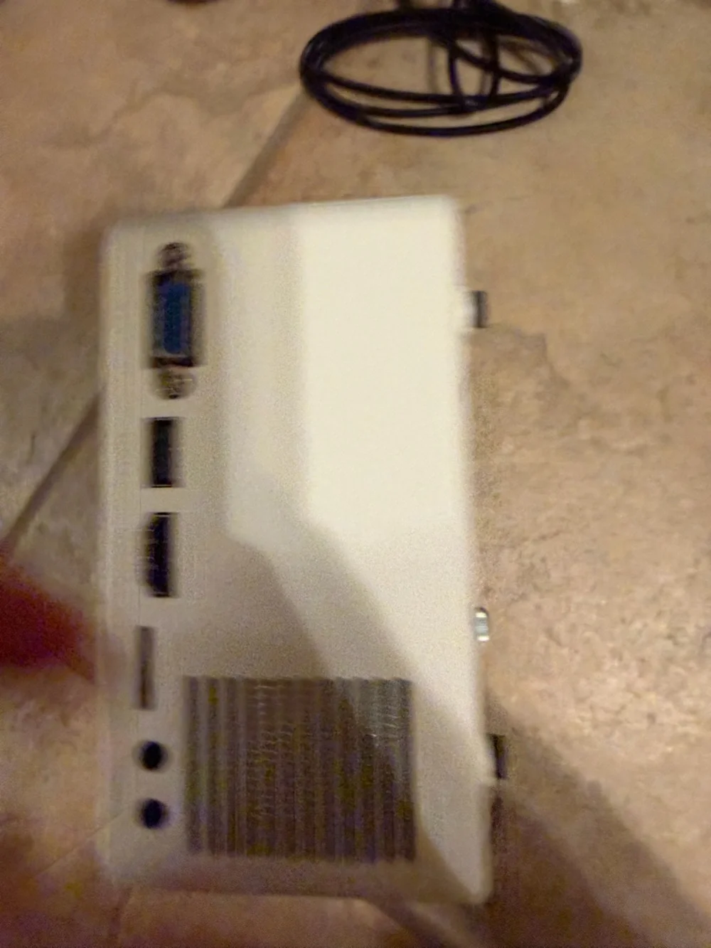 Compact White Mini Projector with Remote - Picture 4 of 6